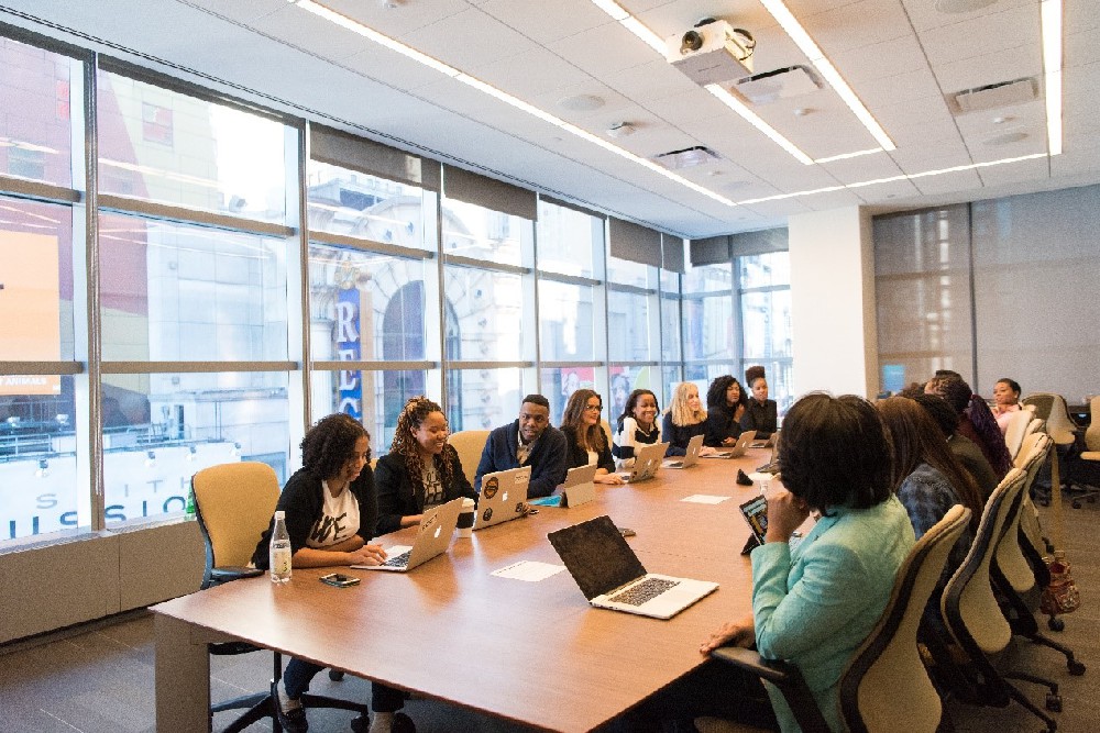Meeting room and sales team